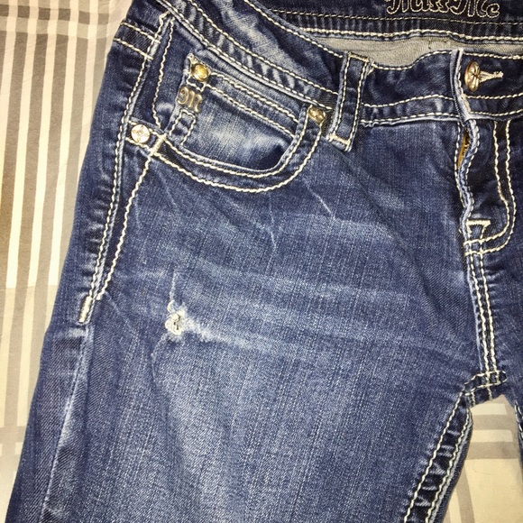 Miss Me Jeans Sz 27 27.5x32 embroidery embellished - Picture 5 of 11